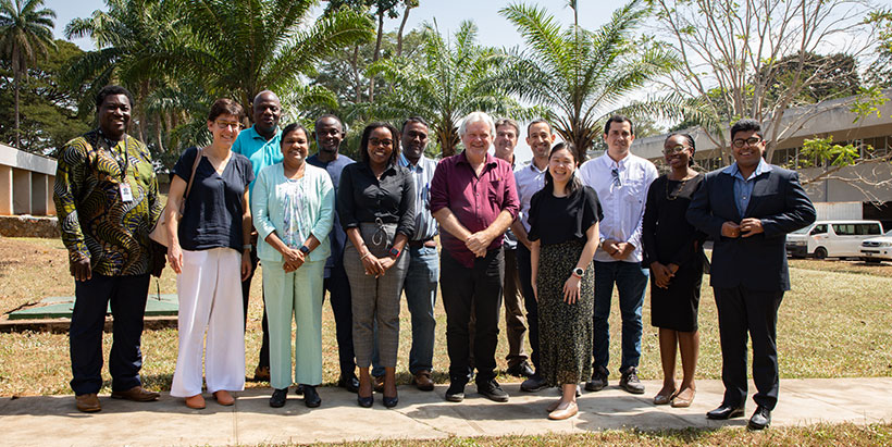 The IITA team and the BioSSA team at the IITA headquarters in Ibadan.